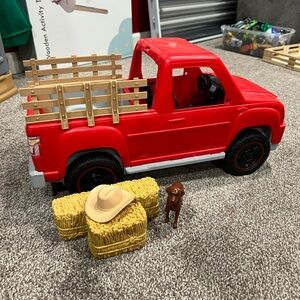 Retired Sweet Orchard Red Barbie truck